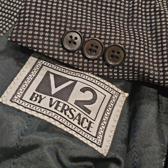 Versace V2 100% Wool Made in Switzerland Blazer Jacket 42R